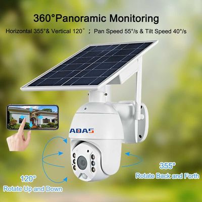 2K Wireless Solar Security Camera PIR Detection IP65 Waterproof Outdoor